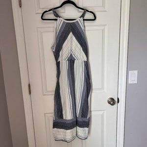 Carve Designs Mabel Dress Navy Sunrise Stripe M